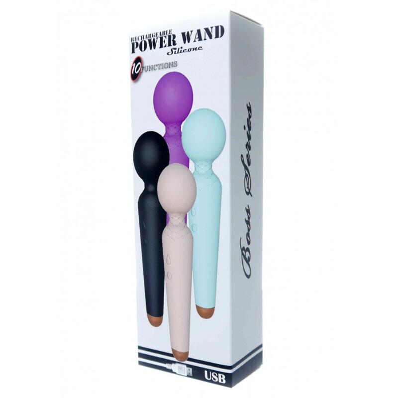 Вибратор Микрофон телесный Rechargeable Power Wand USB 10 Functions