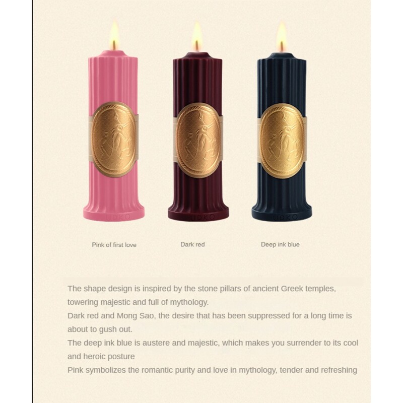 Свеча низкотемпературная розовая Low temperature wax candle 150 г