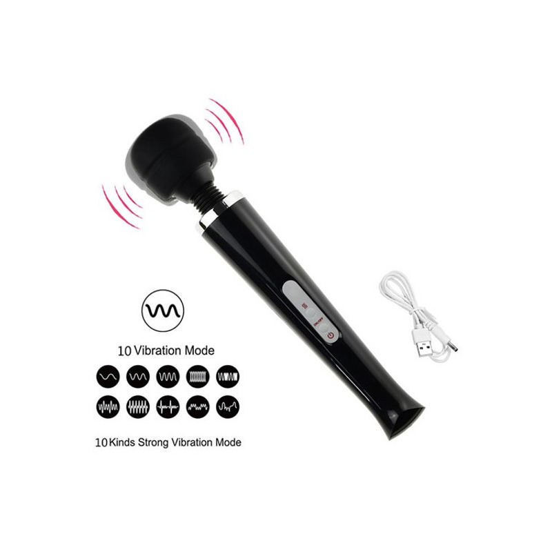 Вибромассажер с съемной головкой Magic Massager Wand, белый