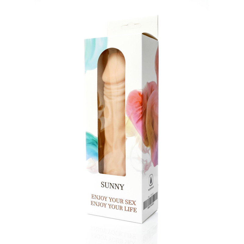 Вибратор реалистичный SUNNY, киберкожа