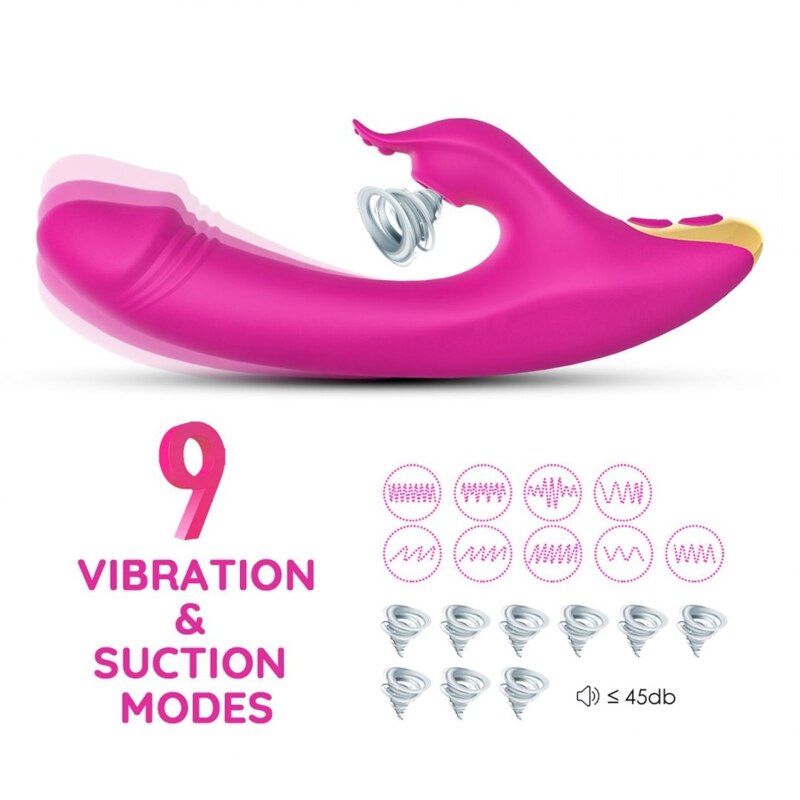 Вибратор-кролик с вакуумной стимуляцией Amant, розовый