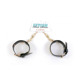 Наручники Fetish Boss Series Handcuffs with cristals 3 cm Gold