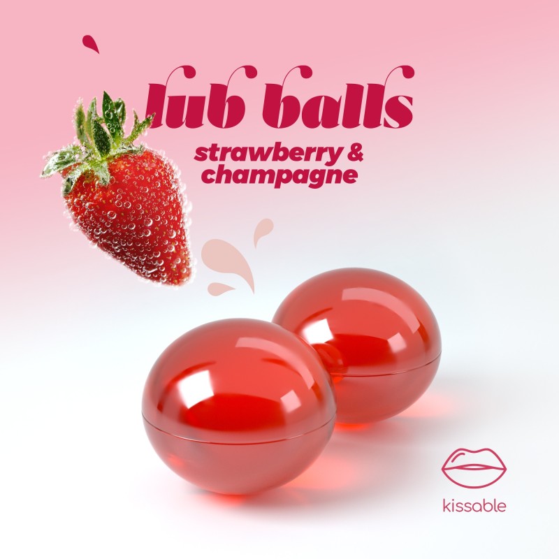 Взрывные шарики со вкусом шампанского со сливками Balls lub strawberry&champagne