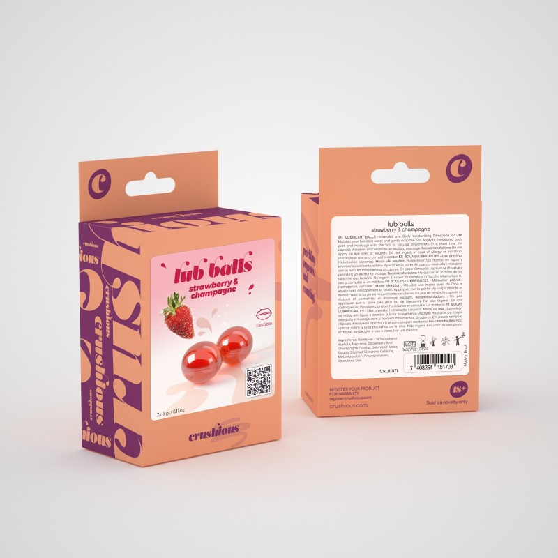 Взрывные шарики со вкусом шампанского со сливками Balls lub strawberry&champagne