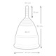 Менструальные чаши Mae B Intimate Health 2 Large Menstrual Cups