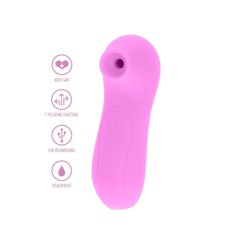Вакуумный стимулятор клитора Toy Joy, силиконовый, розовый