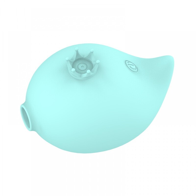 Вакуумный стимулятор клитора RACHEL Vibrating & Sucking Fish USB 9 functions, Blue