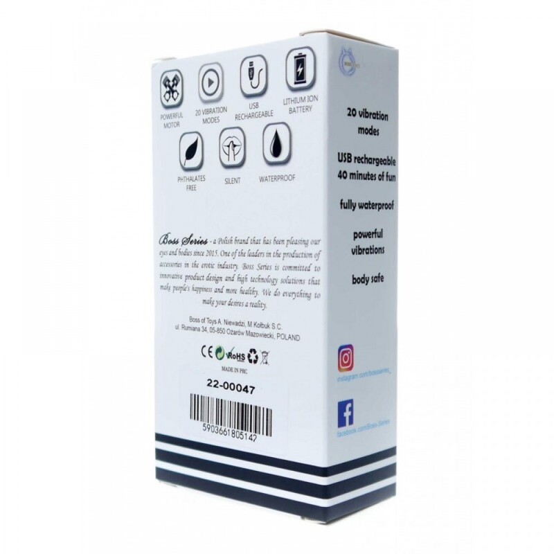 Вибропуля Powerful Bullet Vibrator USB 20 Functions - Matt Black
