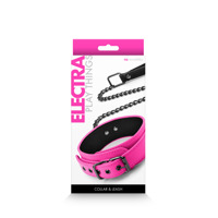 Нашийник з повідцем NS Novelties ELECTRA COLLAR & LEASH PINK Нашийник з повідцем NS Novelties ELECTRA COLLAR & LEASH PINK