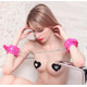 Силиконовые наручники Silicone hand cuff pink