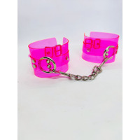 Наручники DS Fetish Handcuffs transparent pink Наручники DS Fetish Handcuffs transparent pink