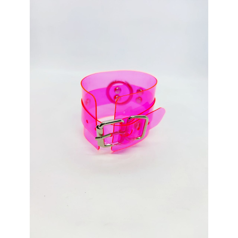 Наручники DS Fetish Handcuffs transparent pink