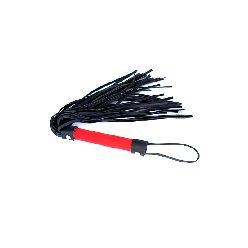 Флоггер DS Fetish Flogger black/red suave