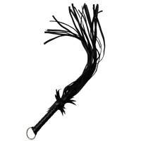 Флоггер с цветком DS Fetish Flogger L with flower, черный