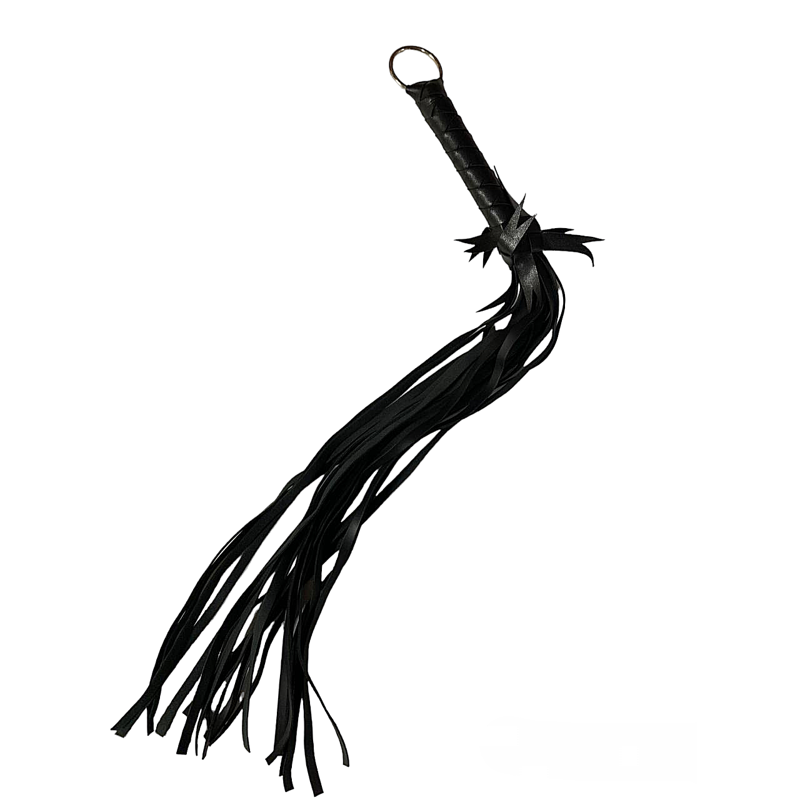Флоггер с цветком DS Fetish Flogger L with flower, черный