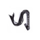 Флоггер с шипами черный DS Fetish Studded flogger black