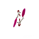 Зажимы на соски DS Fetish Nipple clamps feather L red