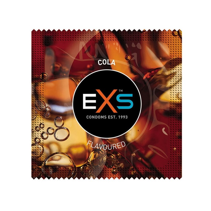 Презервативы EXS Mixed Flavoured со вкусом шоколада, колы, клубники и жвачки(цена за упаковку,12 шт)