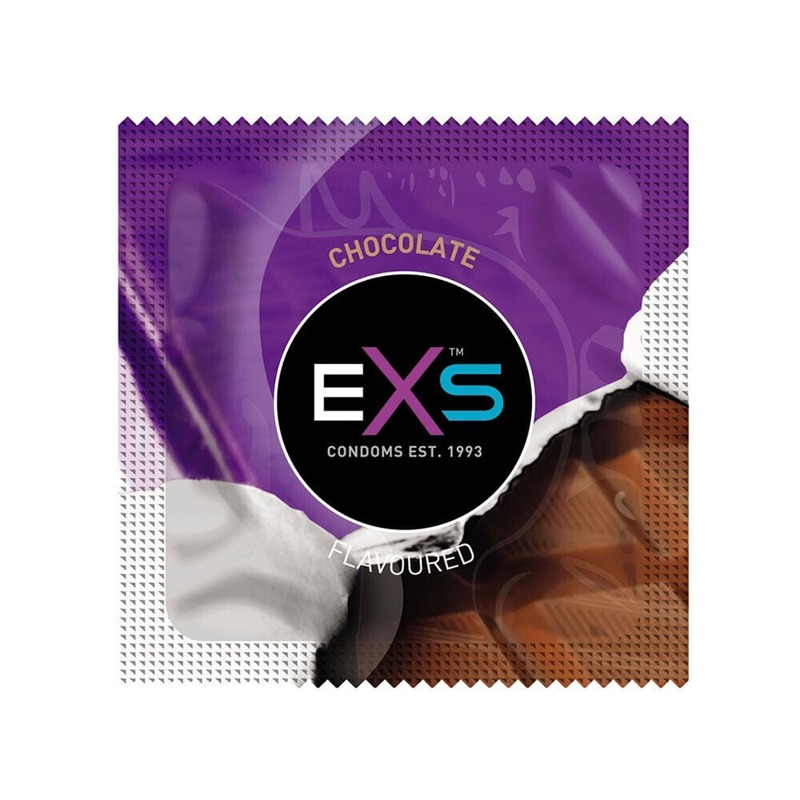 Презервативы EXS Mixed Flavoured со вкусом шоколада, колы, клубники и жвачки(цена за упаковку,12 шт)