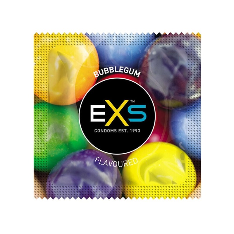 Презервативы EXS Mixed Flavoured со вкусом шоколада, колы, клубники и жвачки(цена за упаковку,12 шт)
