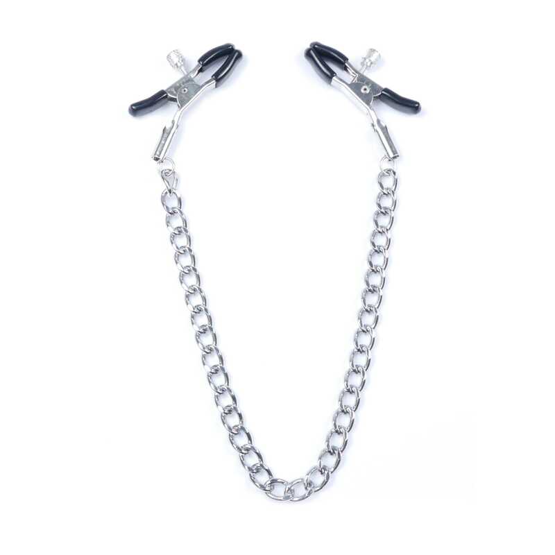 Зажимы на соски DS Fetish Nipple clamps iron L silver 64 g