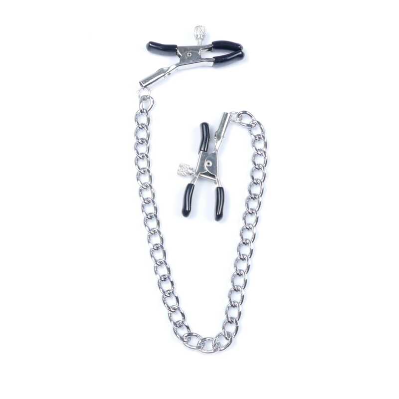 Зажимы на соски DS Fetish Nipple clamps iron L silver 64 g