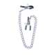 Зажимы на соски DS Fetish Nipple clamps iron L silver 64 g