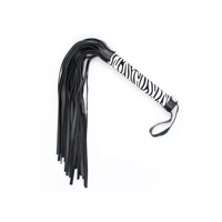 Флоггер DS Fetish Leopard flogger M black/white