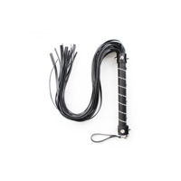 Флоггер DS Fetish Bling flogger with glass diampnd black