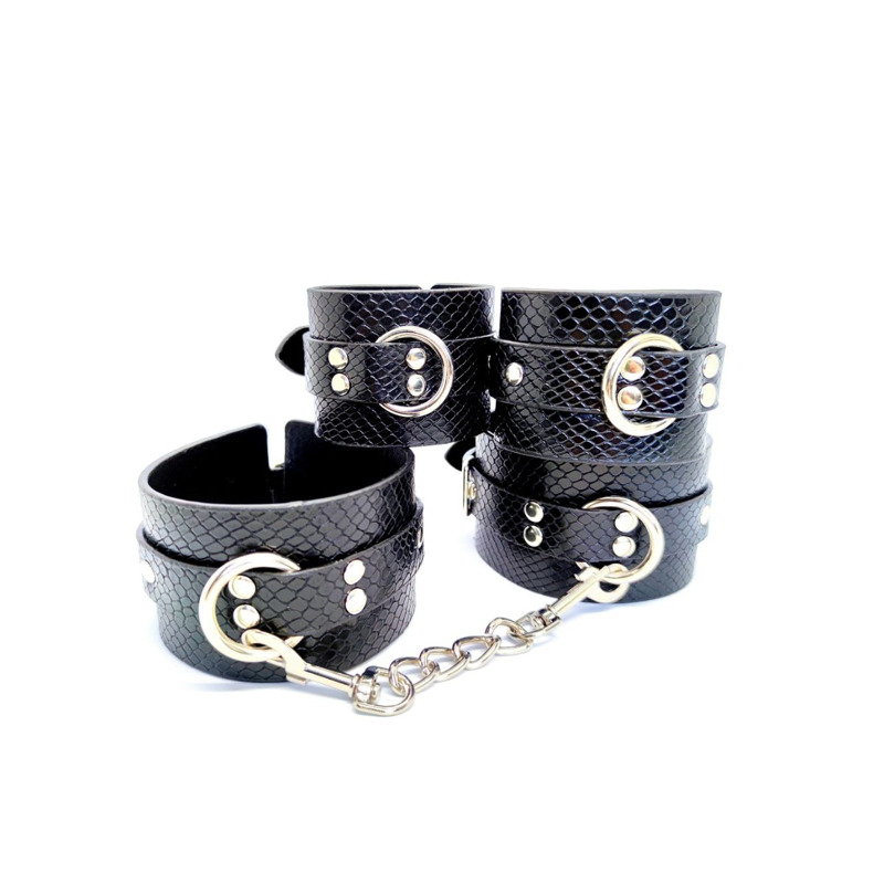Система фиксации DS Fetish Ankle and hand cuff black