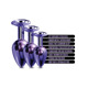 Набор анальных пробок Global Novelties NIXIE METAL BUTT PLUG TRAINER SET, PURPLE METALLIC
