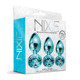 Набор анальных пробок Global Novelties NIXIE METAL BUTT PLUG TRAINER SET, BLUE METALLIC
