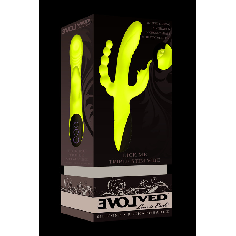 Тройной вибратор EVOLVED LICK ME TRIPLE STIM VIBE
