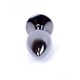 Анальная пробка с камнем Plug-Jewellery Dark Silver PLUG- Purple размер S