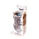 Анальная пробка с камнем Plug-Jewellery Dark Silver PLUG- Light Blue размер S