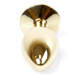 Анальная пробка с камнем Plug-Jewellery Gold PLUG- Dark Blue S