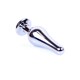 Анальная пробка с камнем Plug-Jewellery Silver BUTT PLUG- Purple