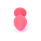 Анальная пробка с камнем Plug-Jewellery Red Silicon PLUG Medium- Blue Diamond размер М