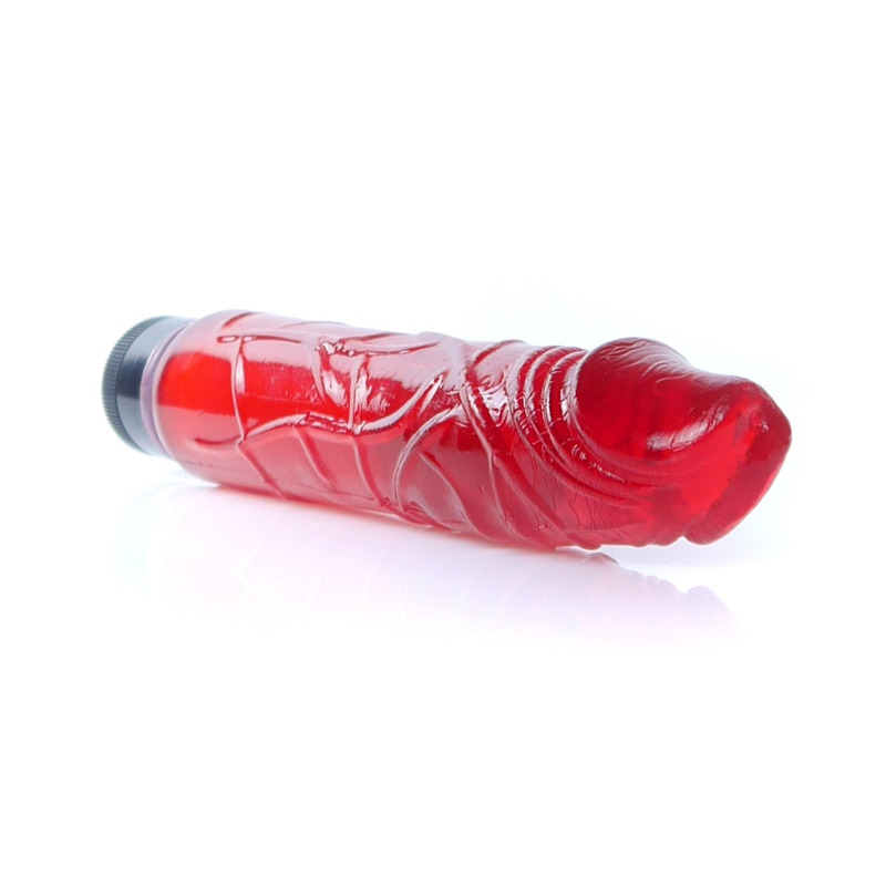 Вибратор реалистик красный Vibrator-Juicy Jelly - Multispeed Red