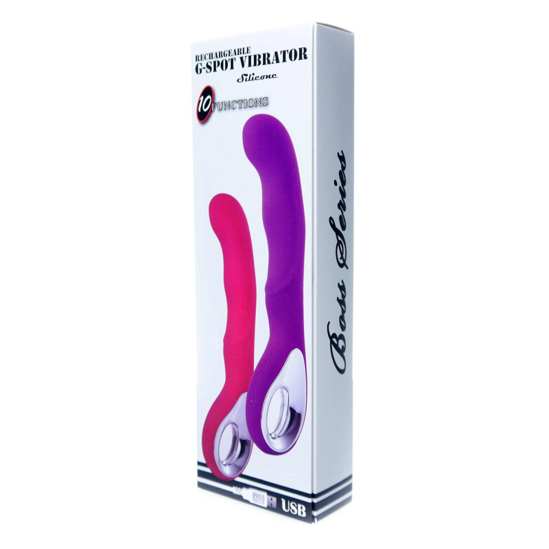 Вибратор для точки G-spot Vibrator G-spot 10 functions USB Purple