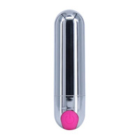 Вибропуля Strong Bullet Vibrator Silver/Pink USB 10 режимов вибрации