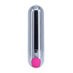 Вибропуля Strong Bullet Vibrator Silver/Pink USB 10 режимов вибрации
