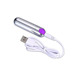 Вибропуля Strong Bullet Vibrator Silver/Purple USB 10 режимов вибрации