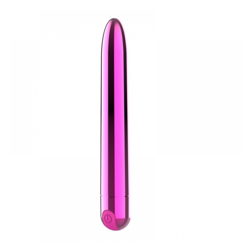 Вибропуля Ultra Power Bullet USB Glossy Pink 10 режимов вибрации