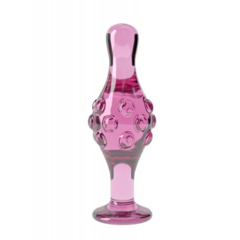 Стеклянная Анальная пробка 4.5 " Glass Romance Dildo Pink