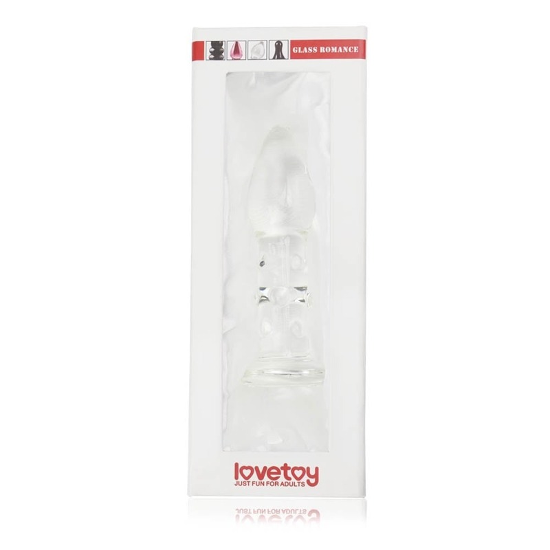 Стеклянная Анальная пробка 5,5" Glass Romance Clear