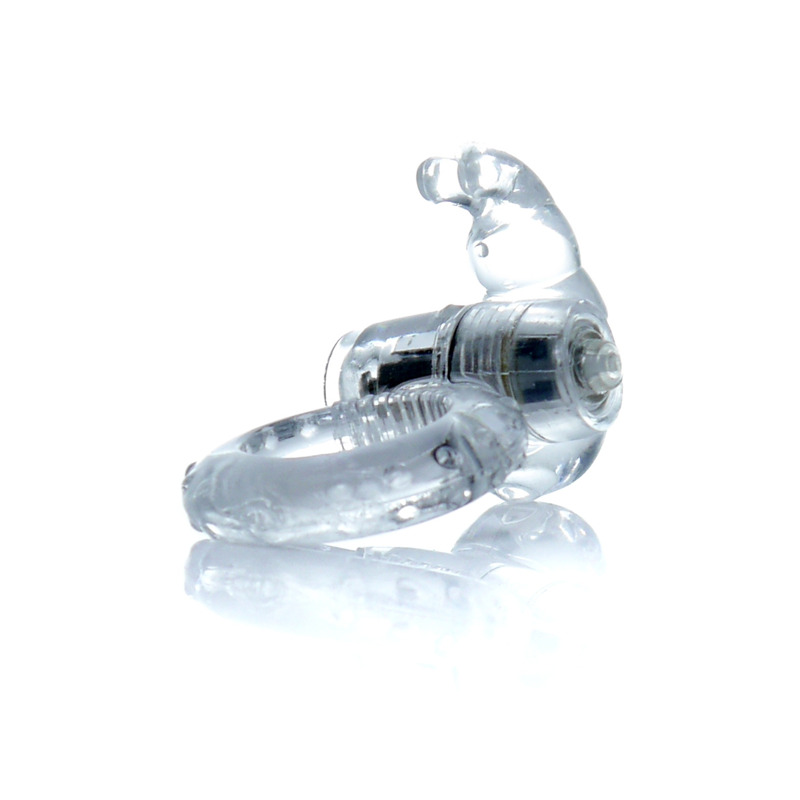 Эрекционное кольцо с вибрацией Rabbit Vibro CockRing Clear