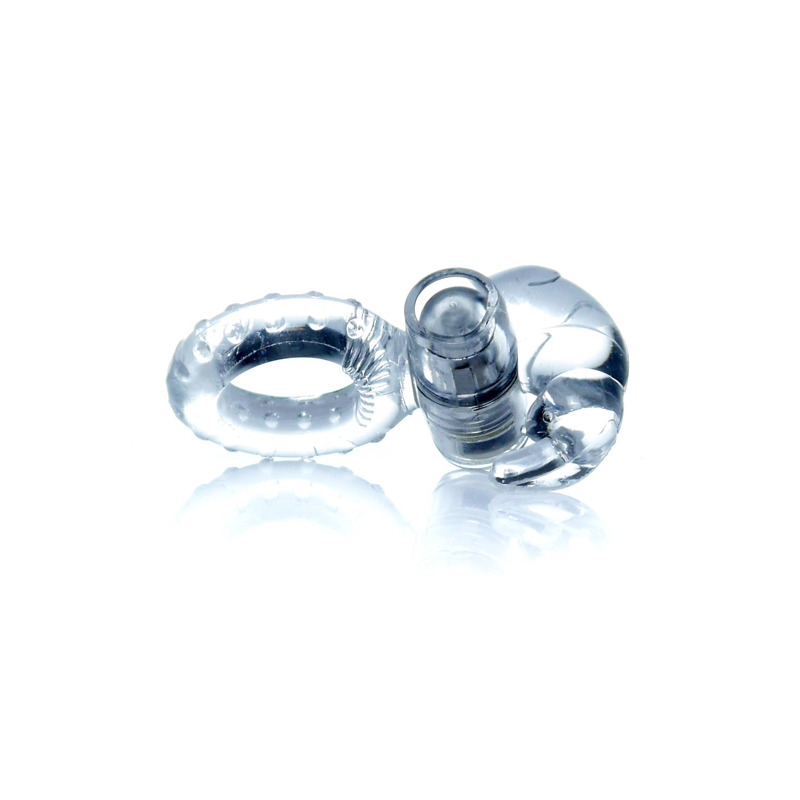 Эрекционное кольцо с вибрацией Rabbit Vibro CockRing Clear