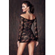 Кружевное мини платье Bielizna-Lynette black chemise M (halka&string)