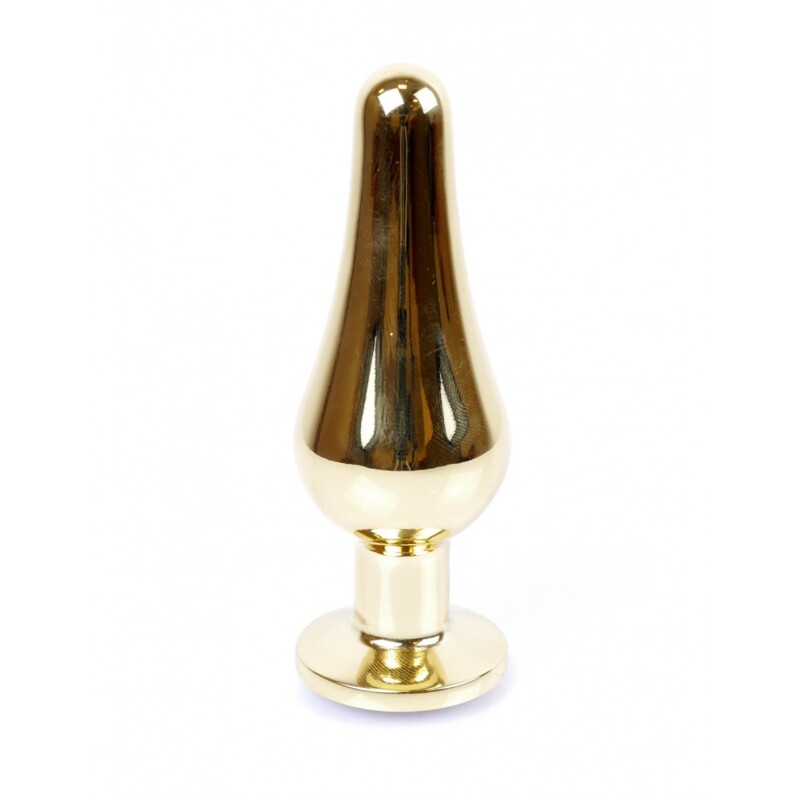 Анальная пробка с красным камнем Plug-Jewellery Gold BUTT PLUG- Red